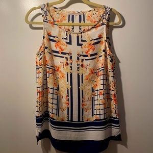41 Hawthorn Patterned Sleeveless Blouse - S